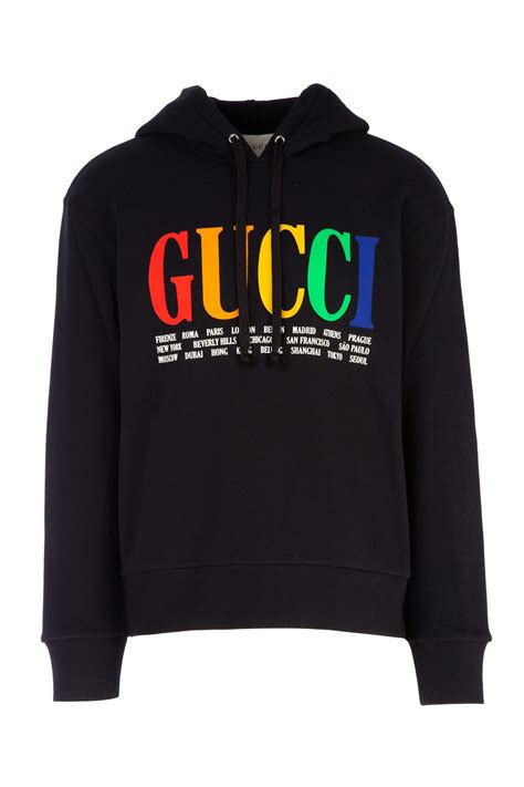 gucci vintage print hoodie|gucci oversized hoodie.